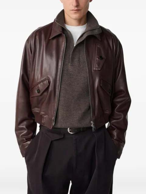 Studio Nicholson Kendal zip-up leather jacket