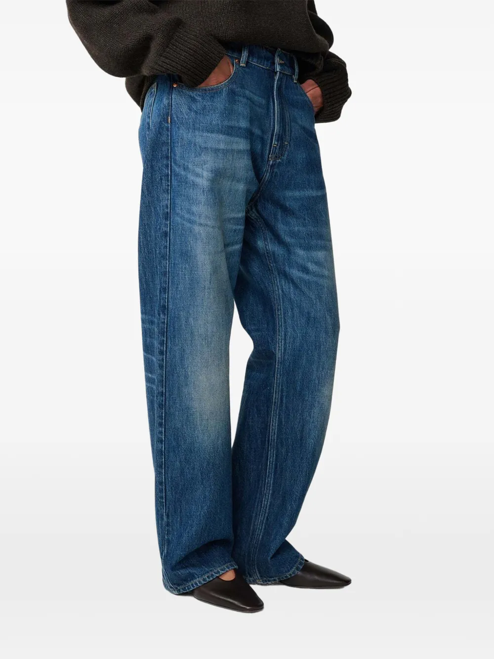 Studio Nicholson Luxor straight-leg jeans Blauw