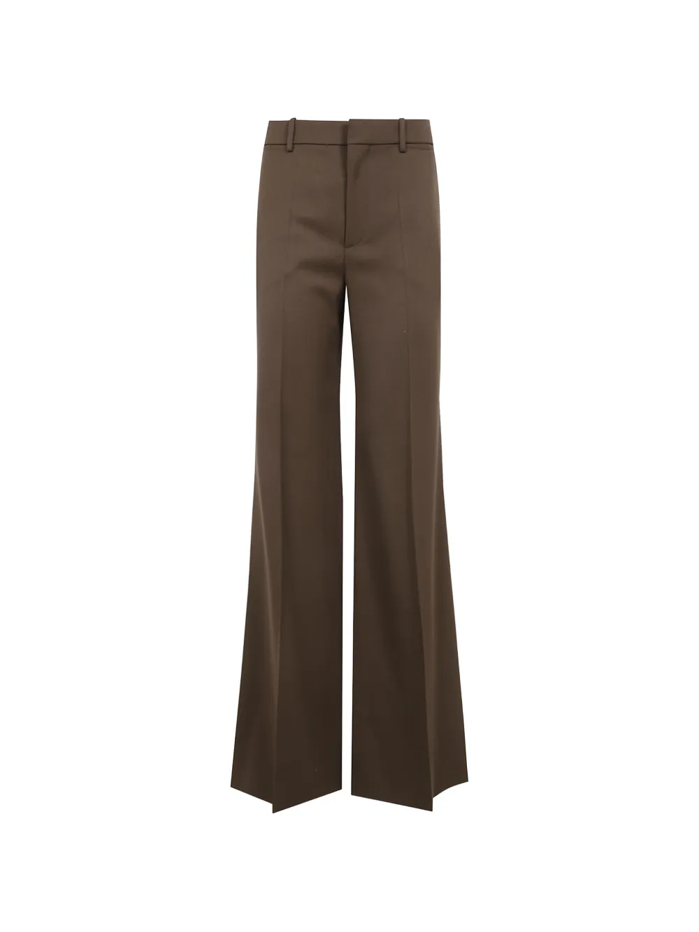Chloé flared wool trousers - Braun
