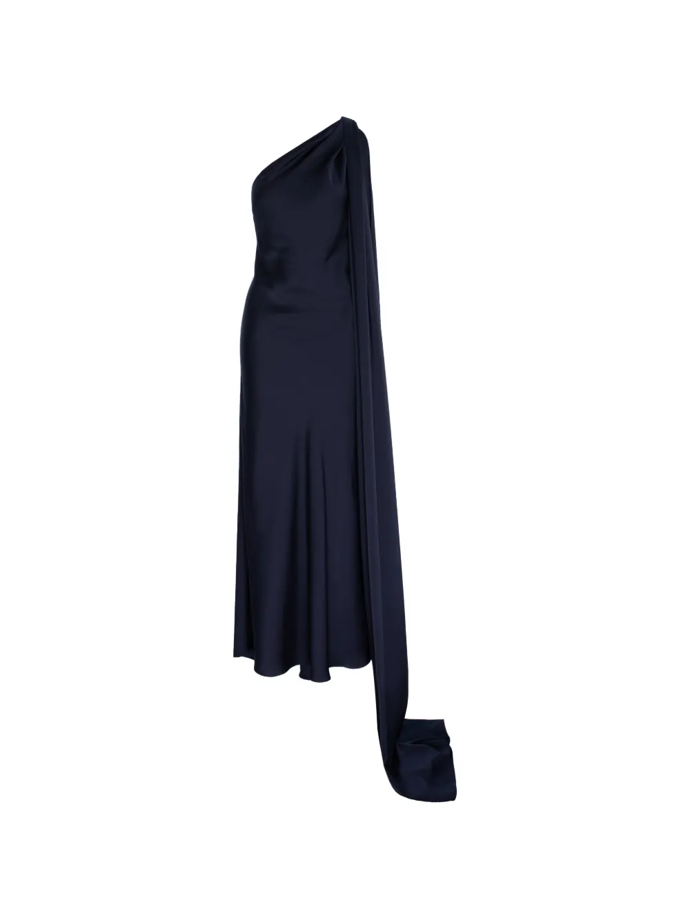 V:PM ATELIER Elle asymmetrische maxi-jurk verfraaid met kristallen Blauw