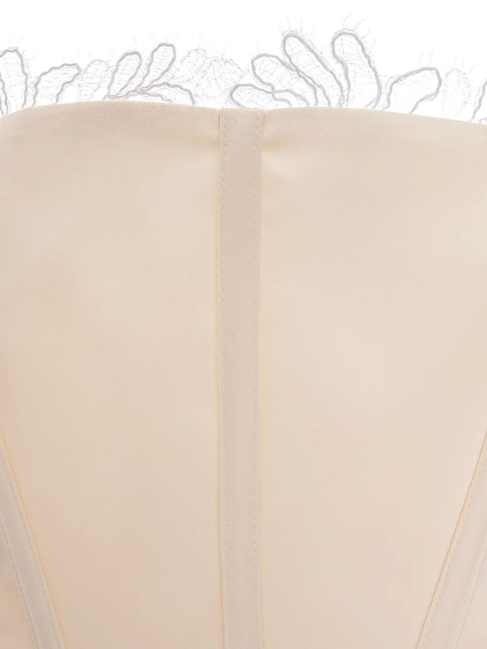 V:PM ATELIER Peggy korsettop met kanten afwerking Geel