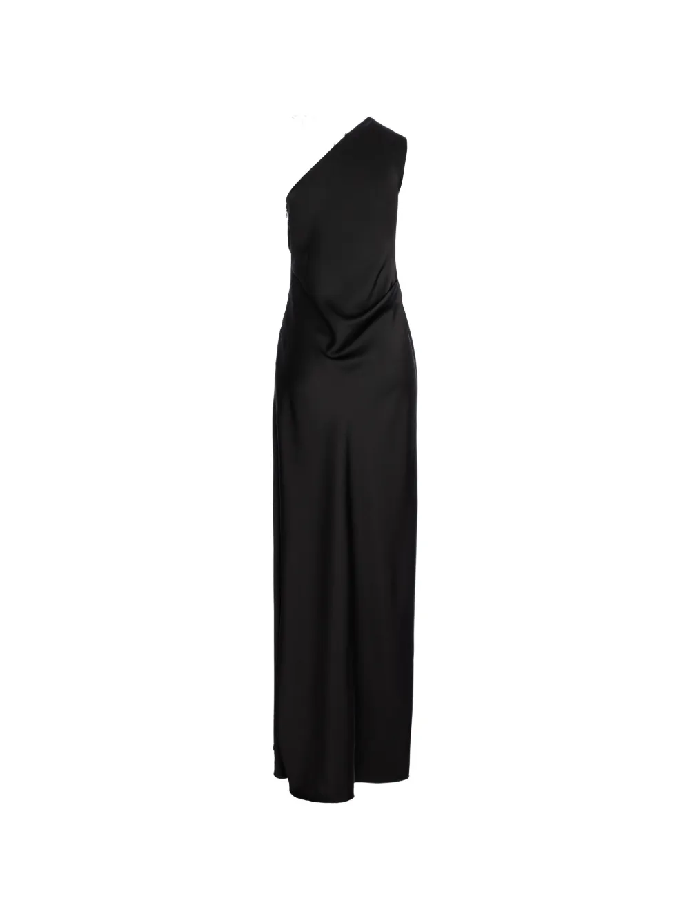 V:PM ATELIER Libra asymmetrische maxi-jurk Zwart
