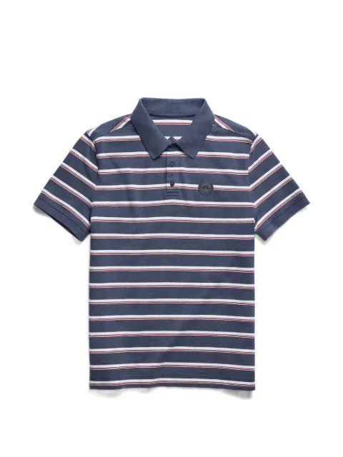 Canada Goose Beckley striped logo-patch polo shirt