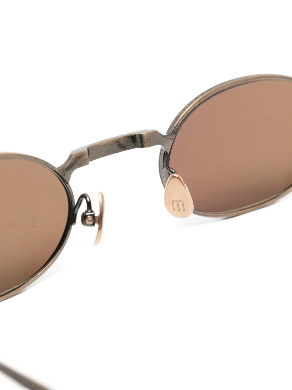 Matsuda oval-frame sunglasses Grijs