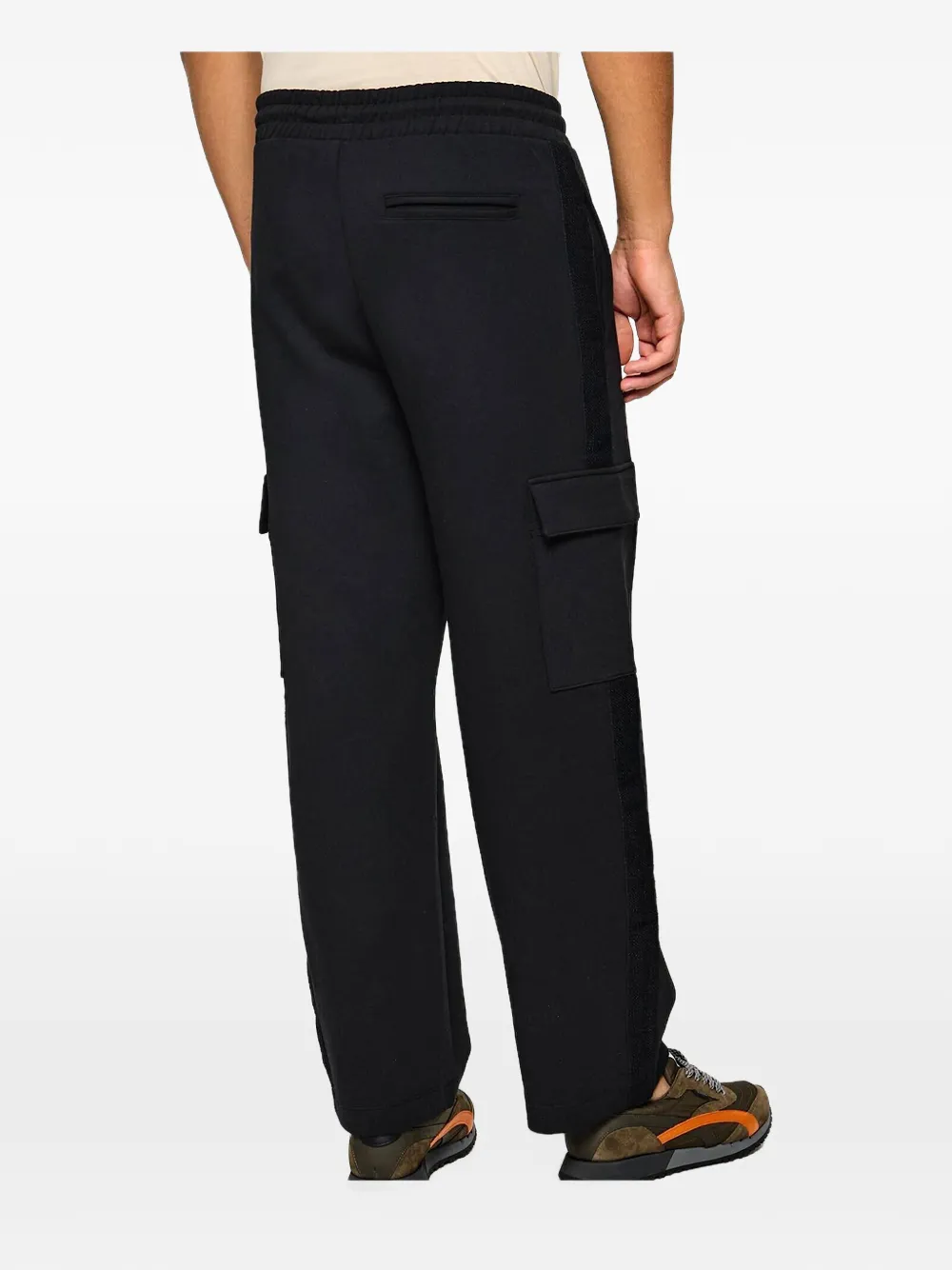 HUGO Derypant cargo track pants Zwart