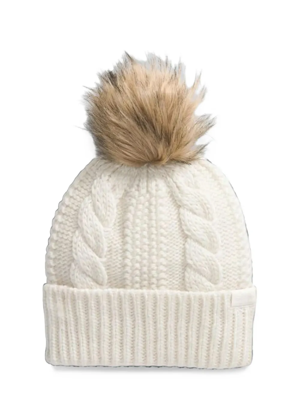 The North Face Oh Mega cable-knit beanie hat - Bianco