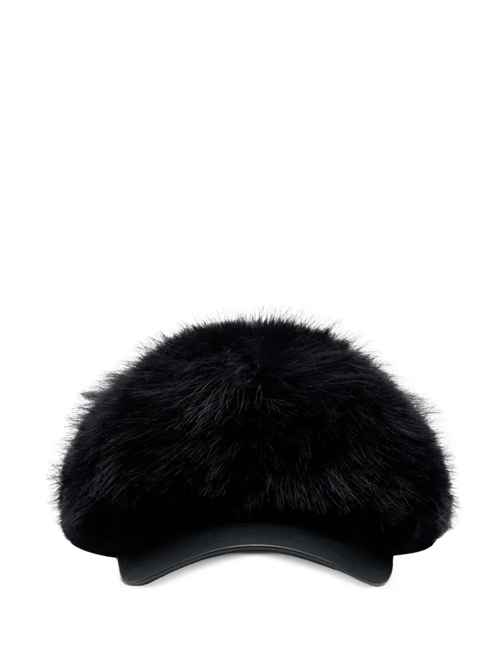 Comme Des Garçons Shirt faux-fur baseball cap Zwart