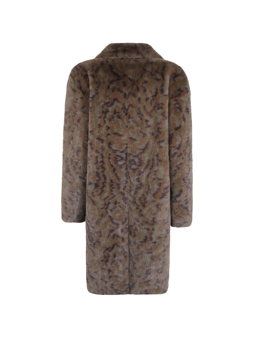 Drôle De Monsieur double-breasted faux-fur coat Groen