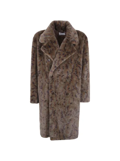 Drôle De Monsieur double-breasted faux-fur coat