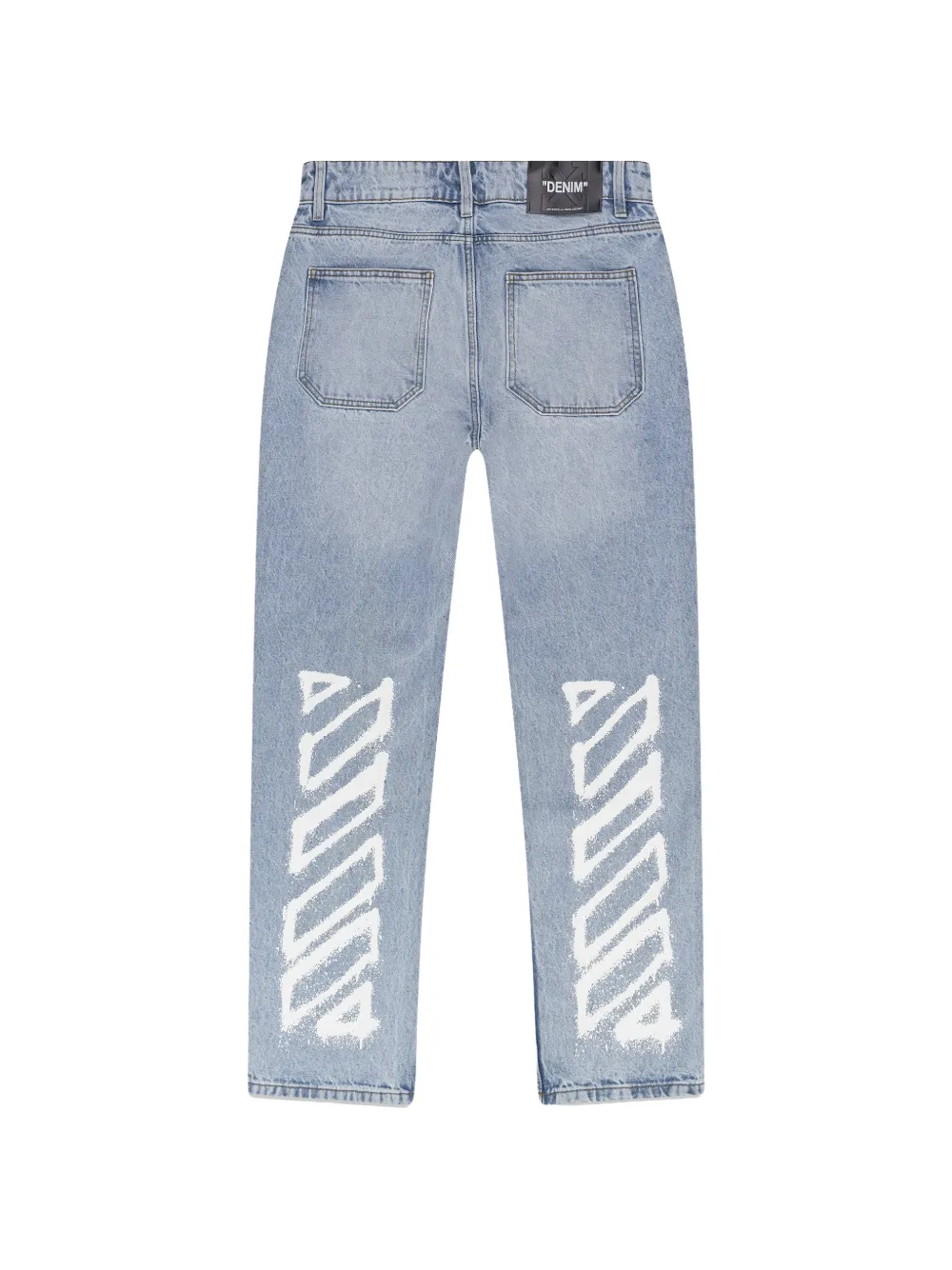 Off-White Spray Arrow relaxed-fit jeans Blauw