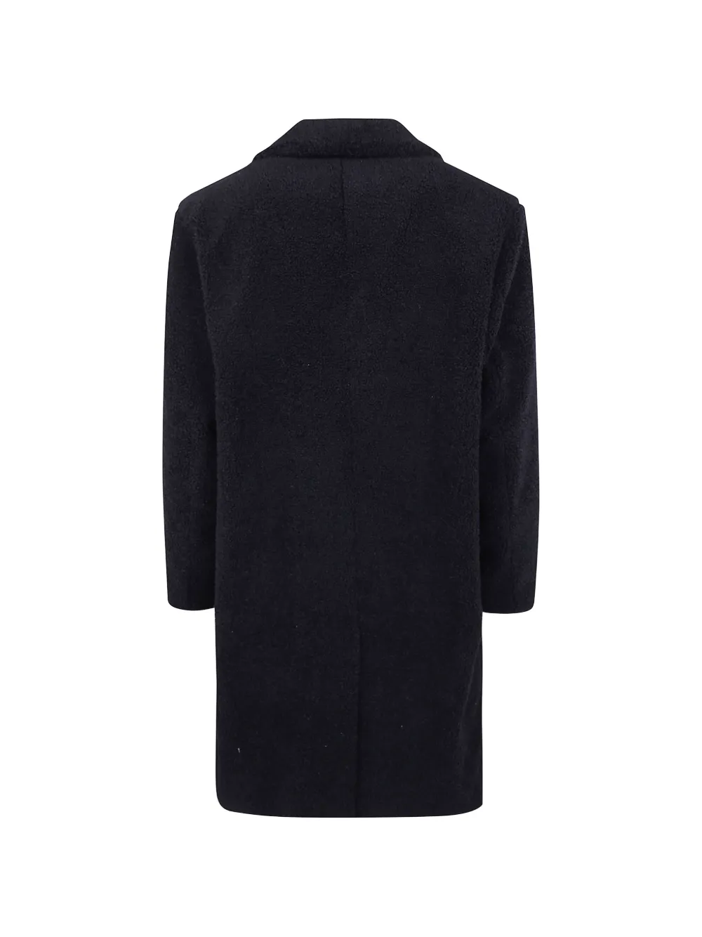 Herno single-breasted bouclé coat Zwart
