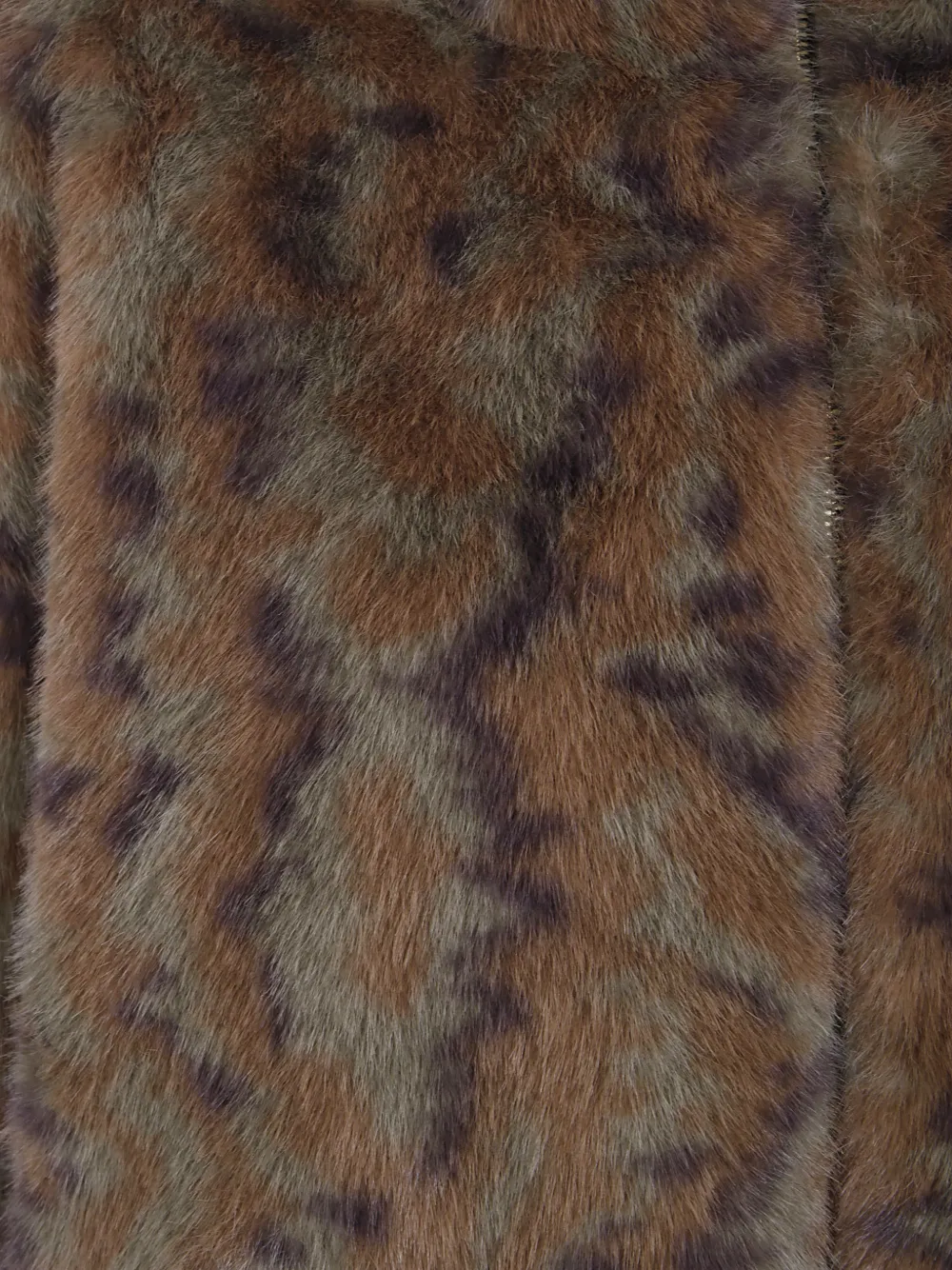 Drôle De Monsieur faux-fur hooded jacket Groen