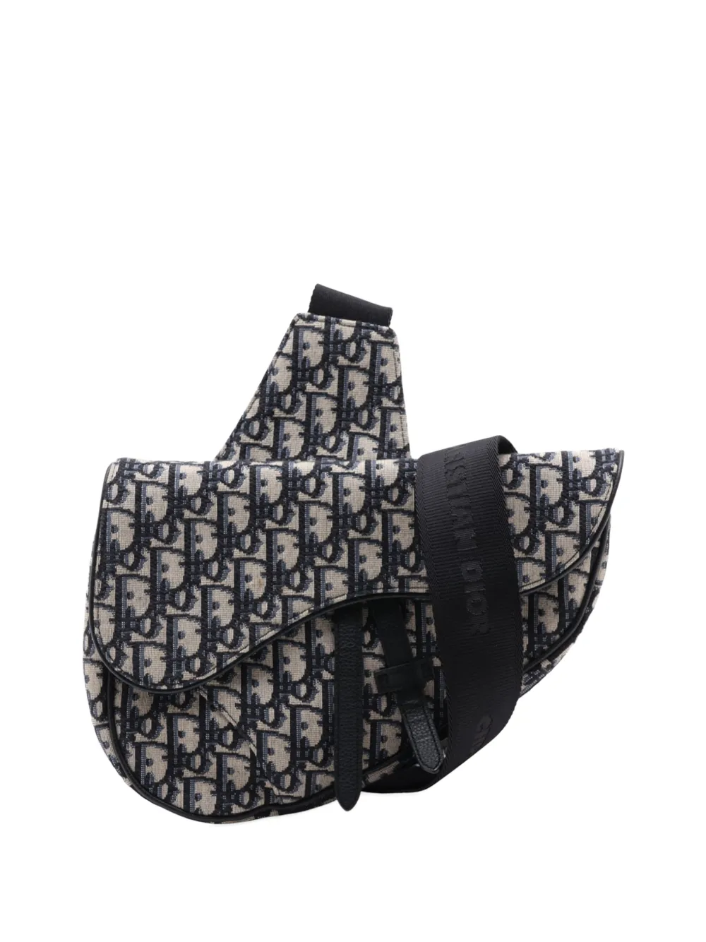 Christian Dior Pre-Owned 2015-2026 Oblique Canvas Saddle crossbody bag - Blau