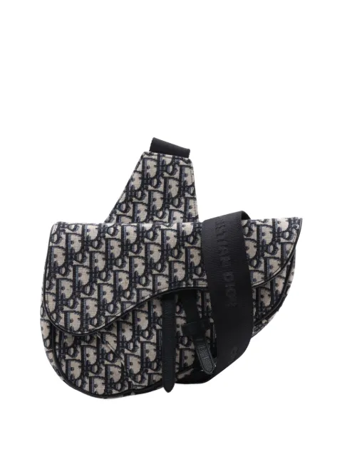 Christian Dior Pre-Owned sac à bandoulière Saddle en toile Oblique (2015-2026)