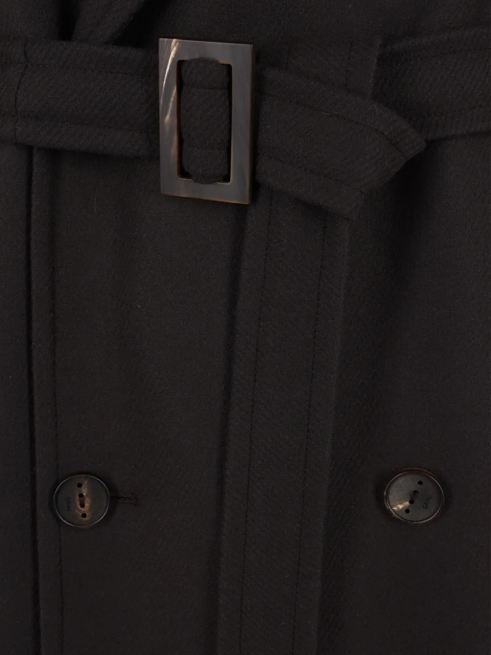 Hevo Melendugno double-breasted coat Bruin
