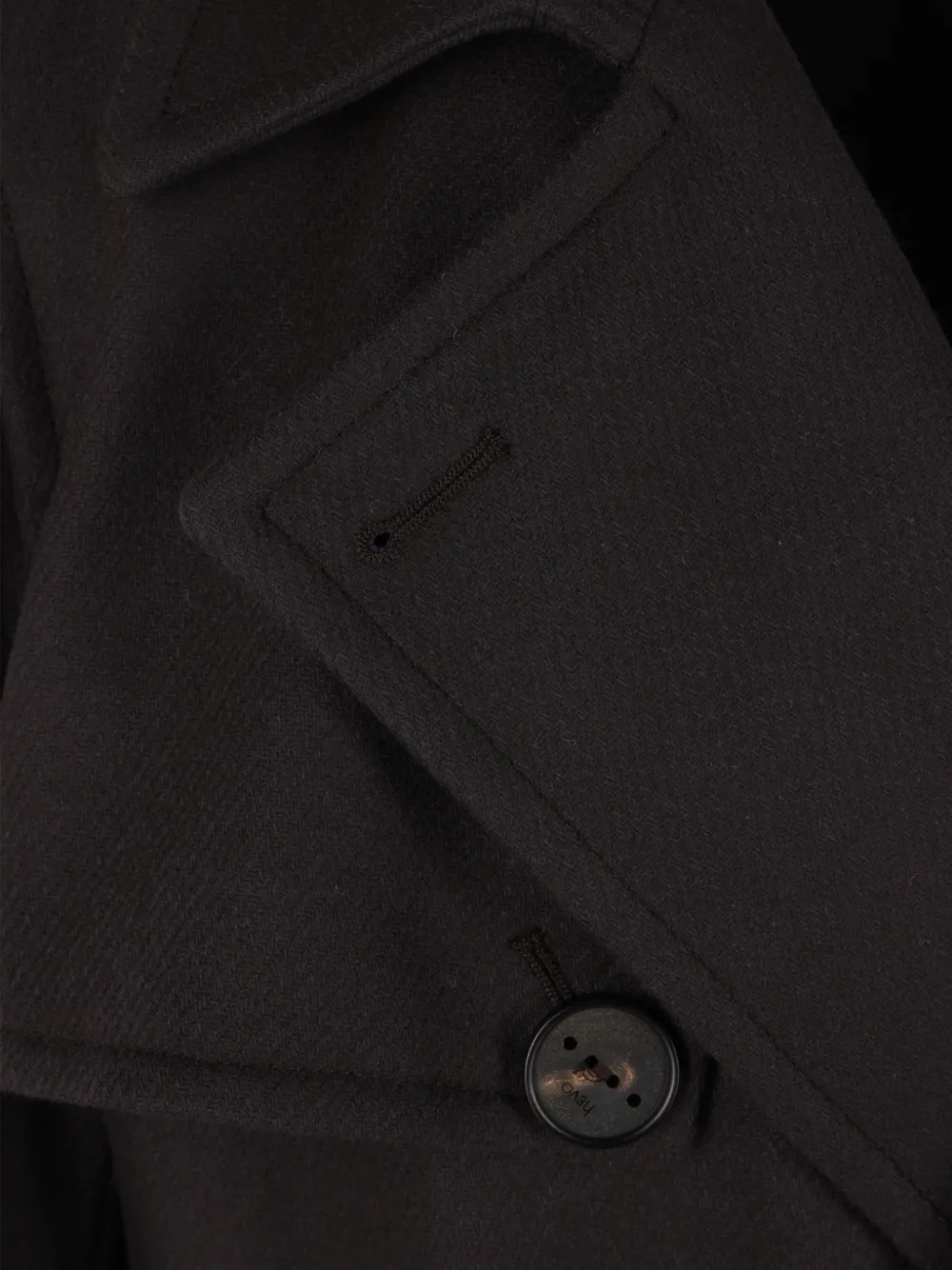 Hevo Melendugno double-breasted coat Bruin
