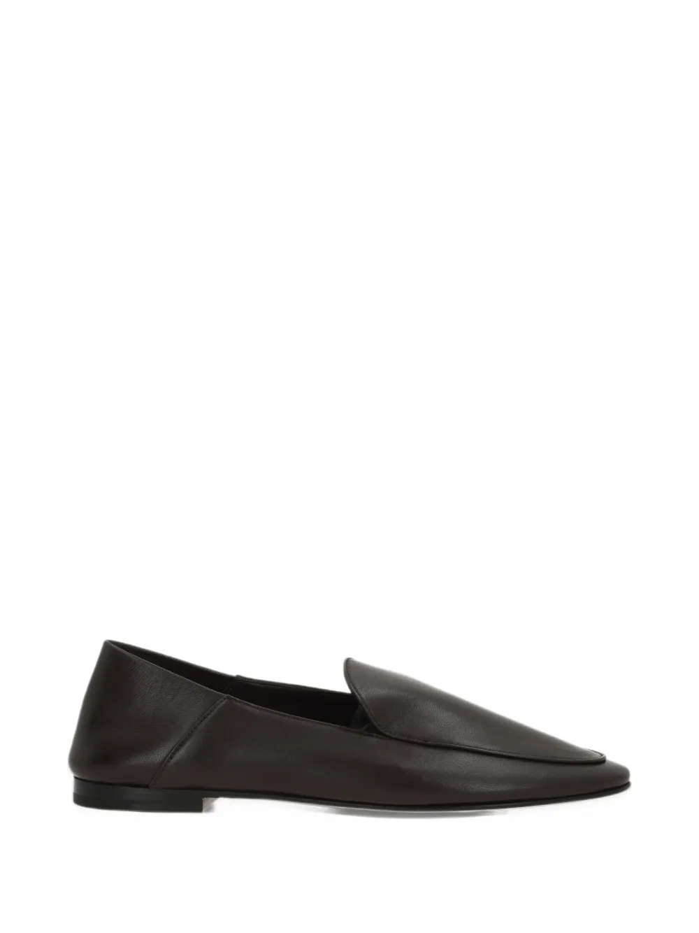 Dear Frances Gio pointed-toe leather loafers - Marrone
