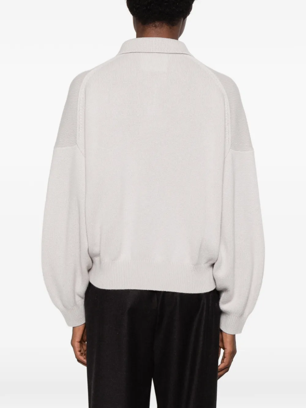Lisa Yang polo-collar sweater Beige