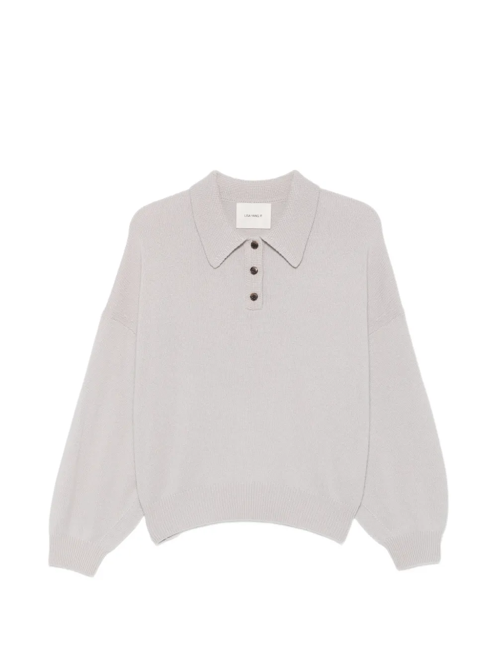 Lisa Yang polo-collar sweater Beige