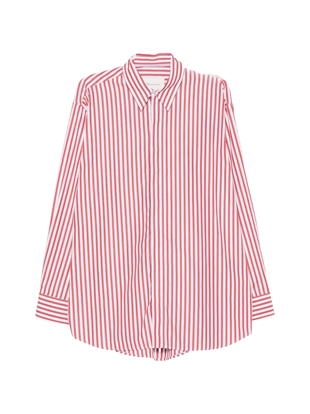 AMI Paris vertical-stripe shirt - White