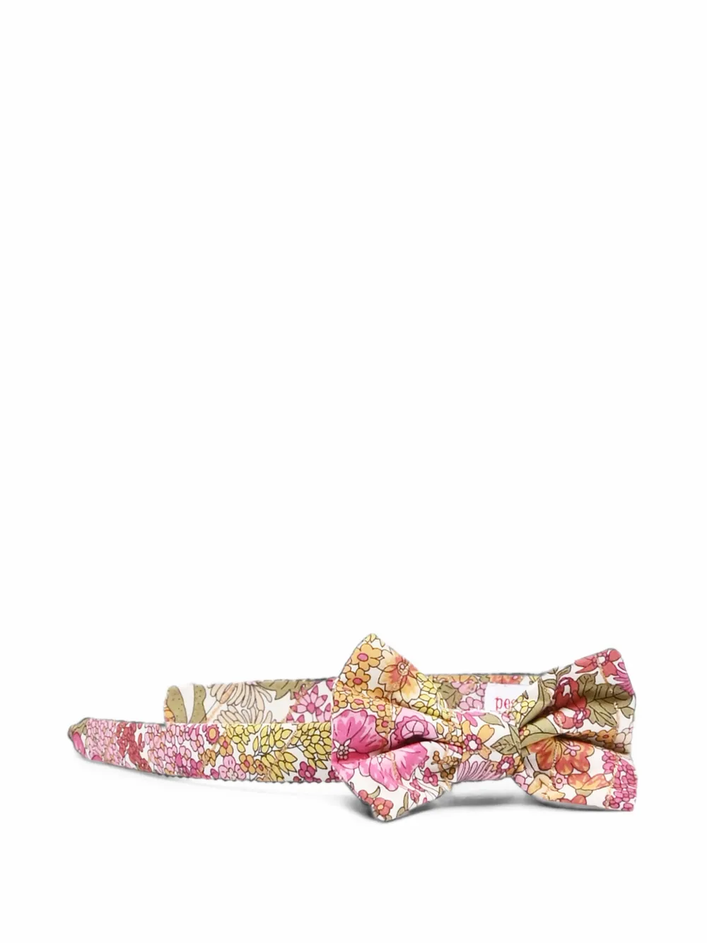 Pesciolino Rosso Kids Liberty floral-print bow head band Wit