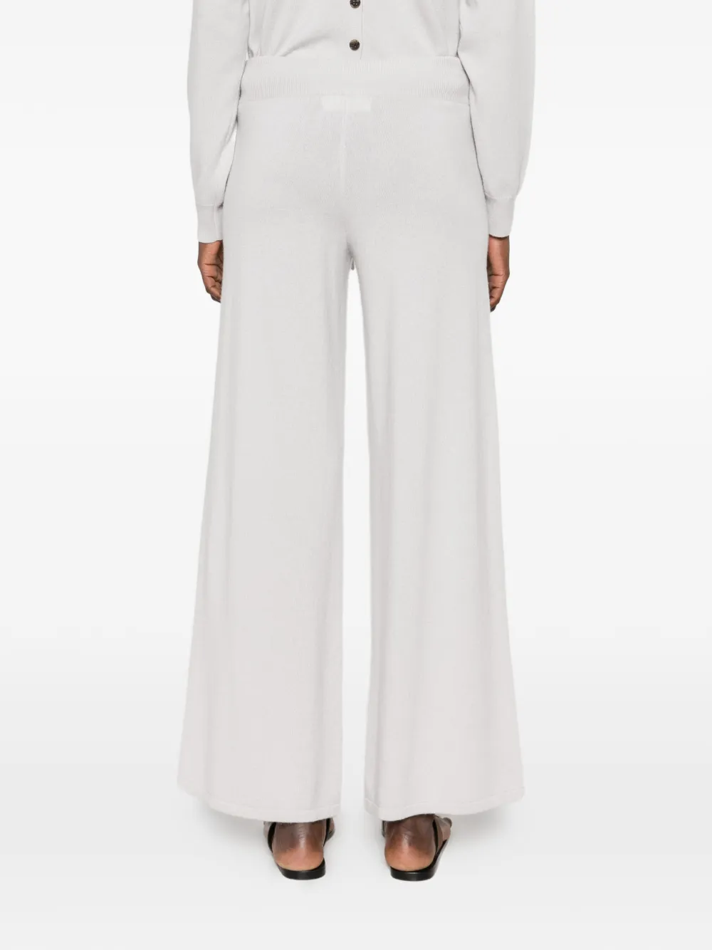 Lisa Yang Sofi drawstring-waist wide-leg trousers Grijs