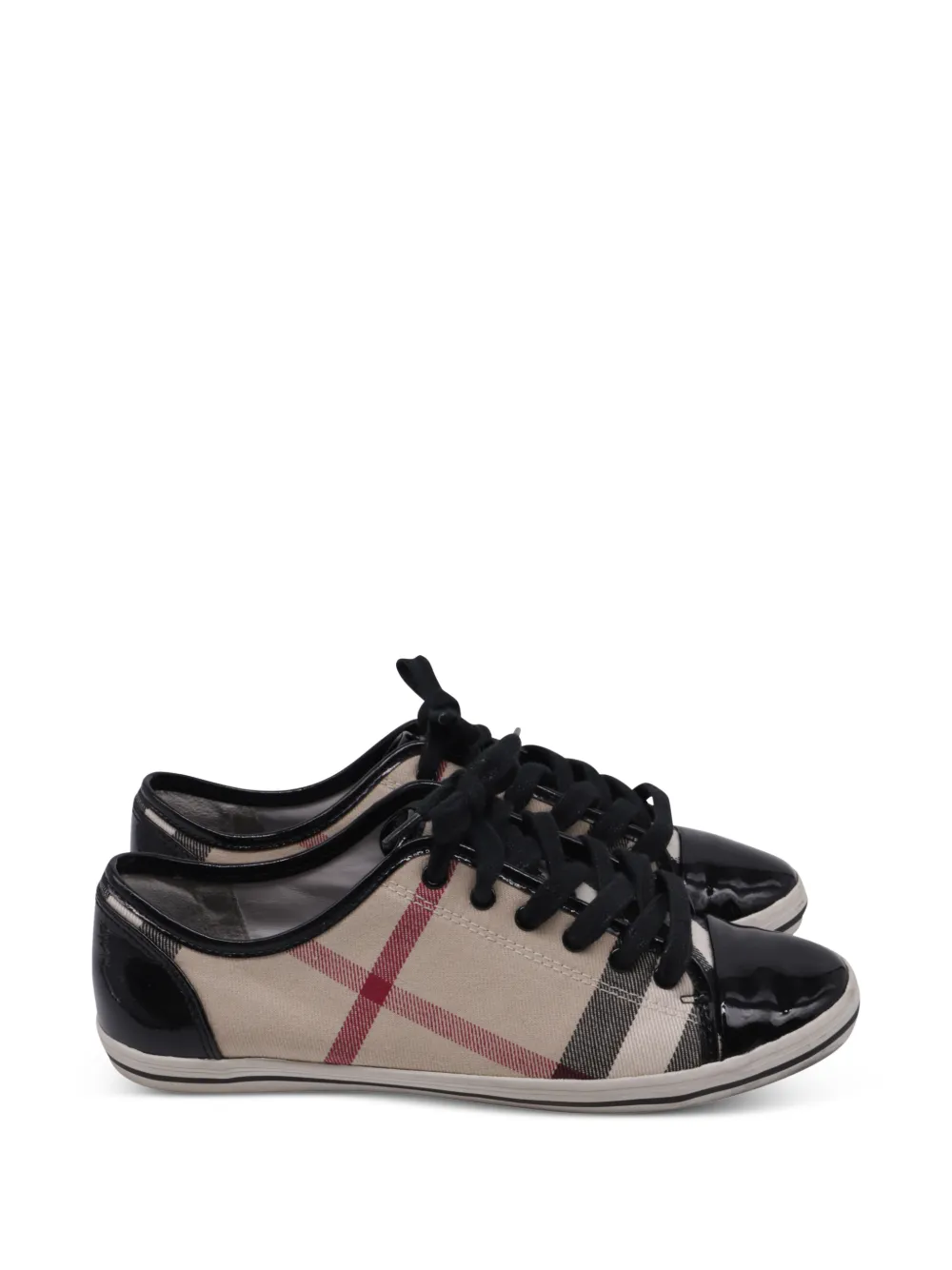 Burberry Pre-Owned Nova Check sneakers - Nude