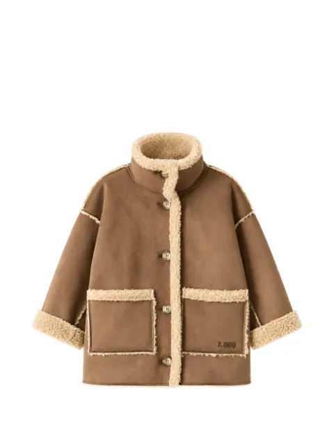 Il Gufo faux-shearling-trim coat