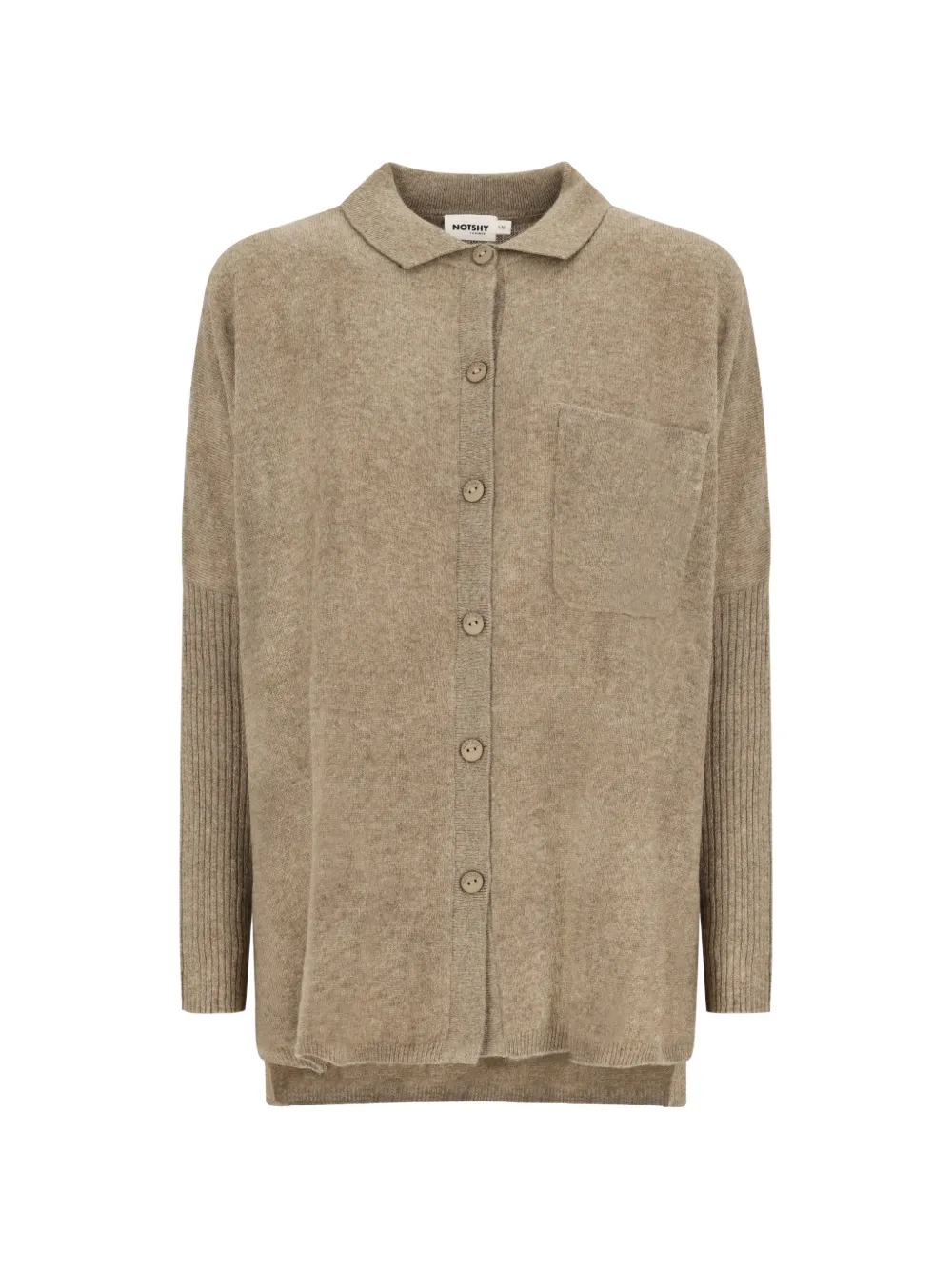 NOTSHY Andrea button-up cashmere cardigan - Toni neutri