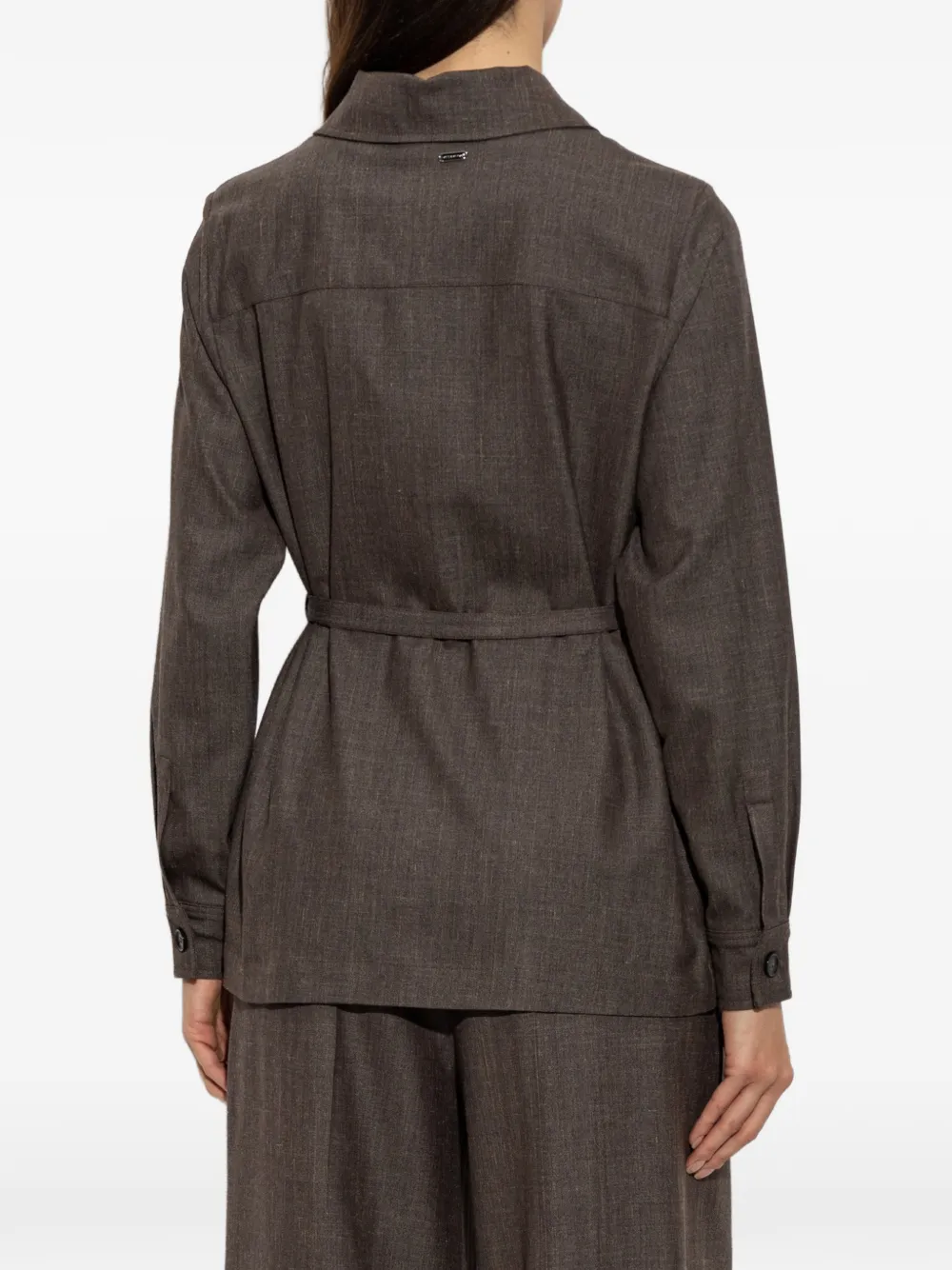 Paul & Shark belted shirt trousers set Bruin