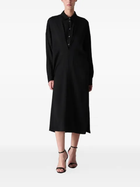 Vera Wang Mercer layered-effect midi dress