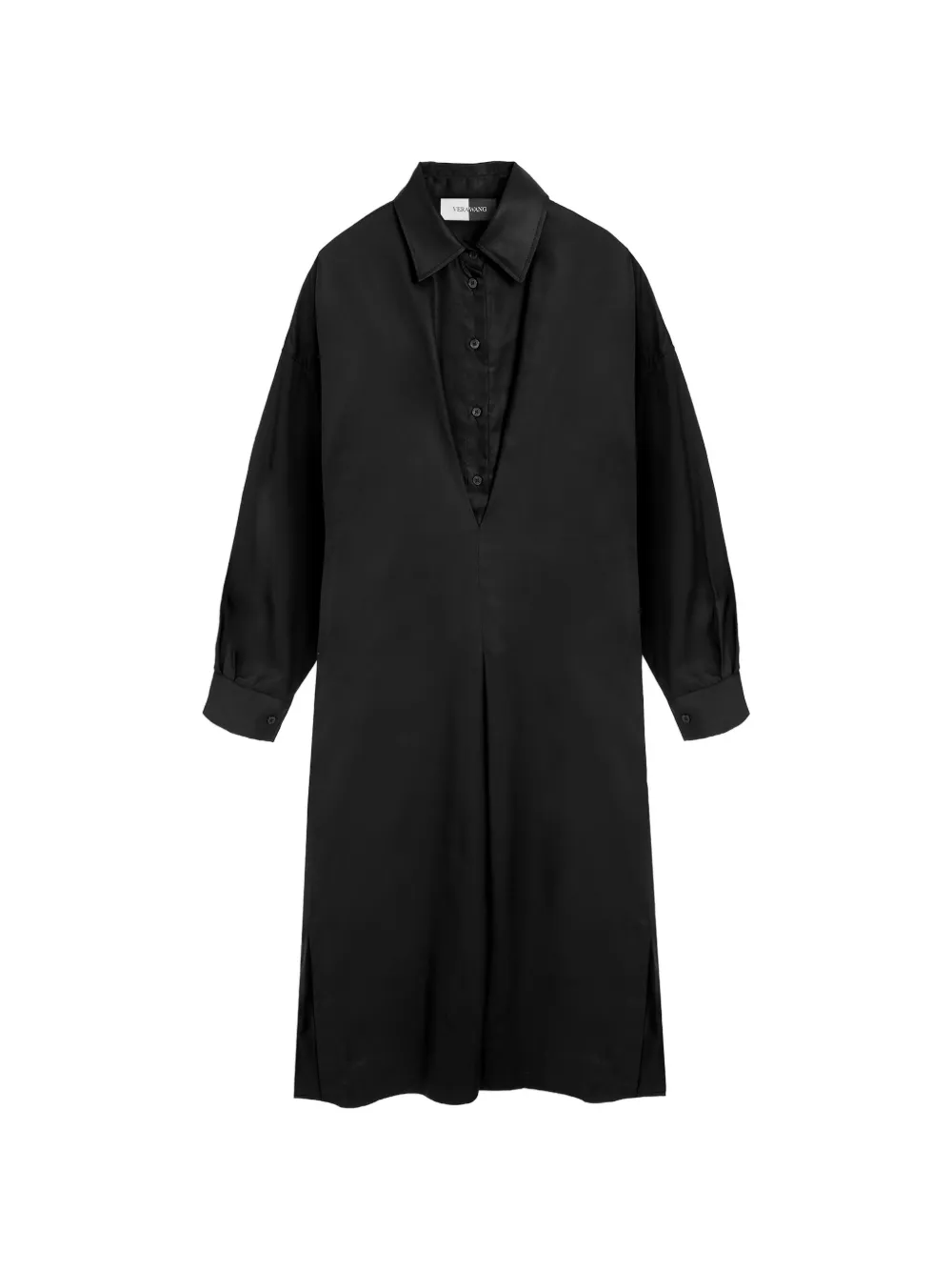 Vera Wang Mercer layered-effect midi dress - Noir Vera Wang Mercer layered-effect midi dress - Noir