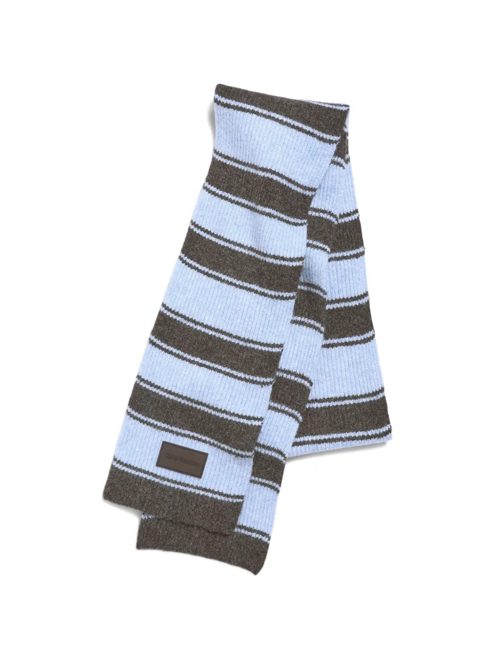 Juicy Couture Java striped knitted scarf - Blu