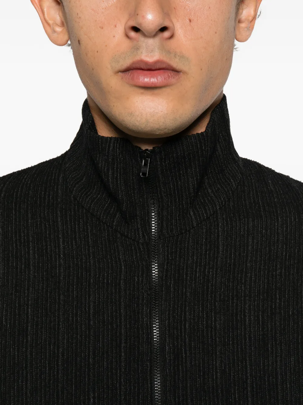OUR LEGACY Schrunken zip-up jacket Zwart