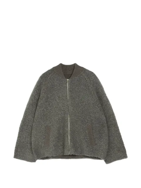 Vera Wang Viola Varsity bouclé jacket