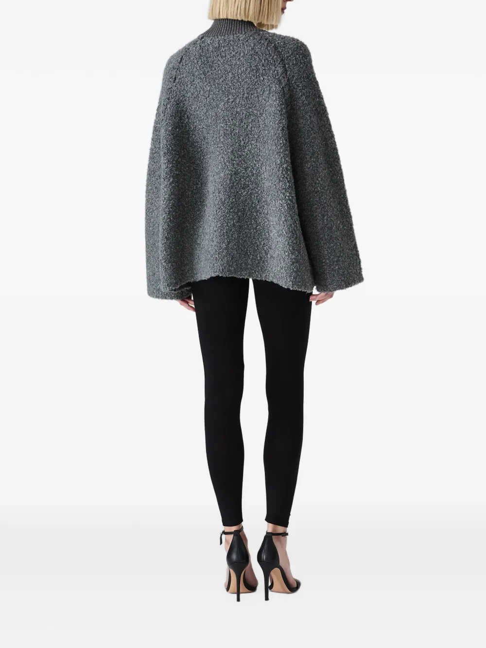 Vera Wang Viola Varsity bouclé jacket Grijs