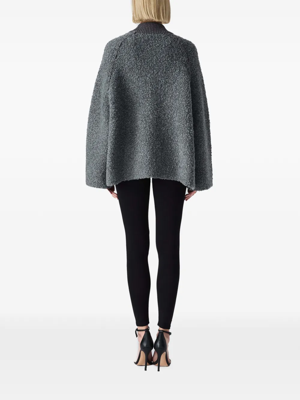 Vera Wang Viola Varsity bouclé jacket Grijs