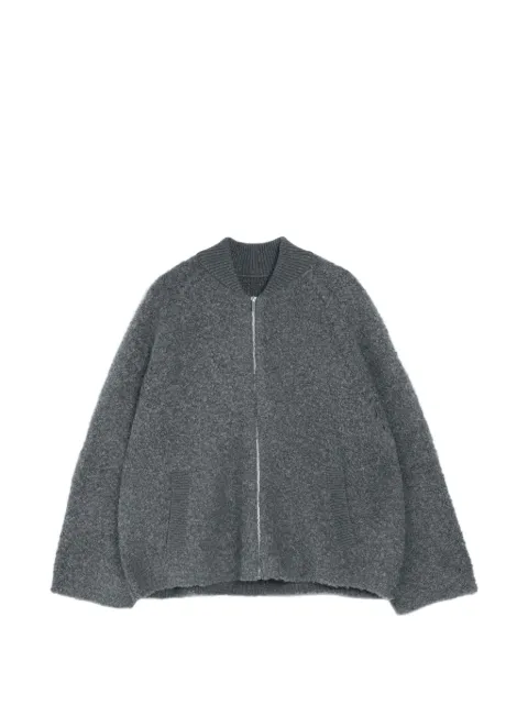 Vera Wang Viola Varsity jakke i bouclé