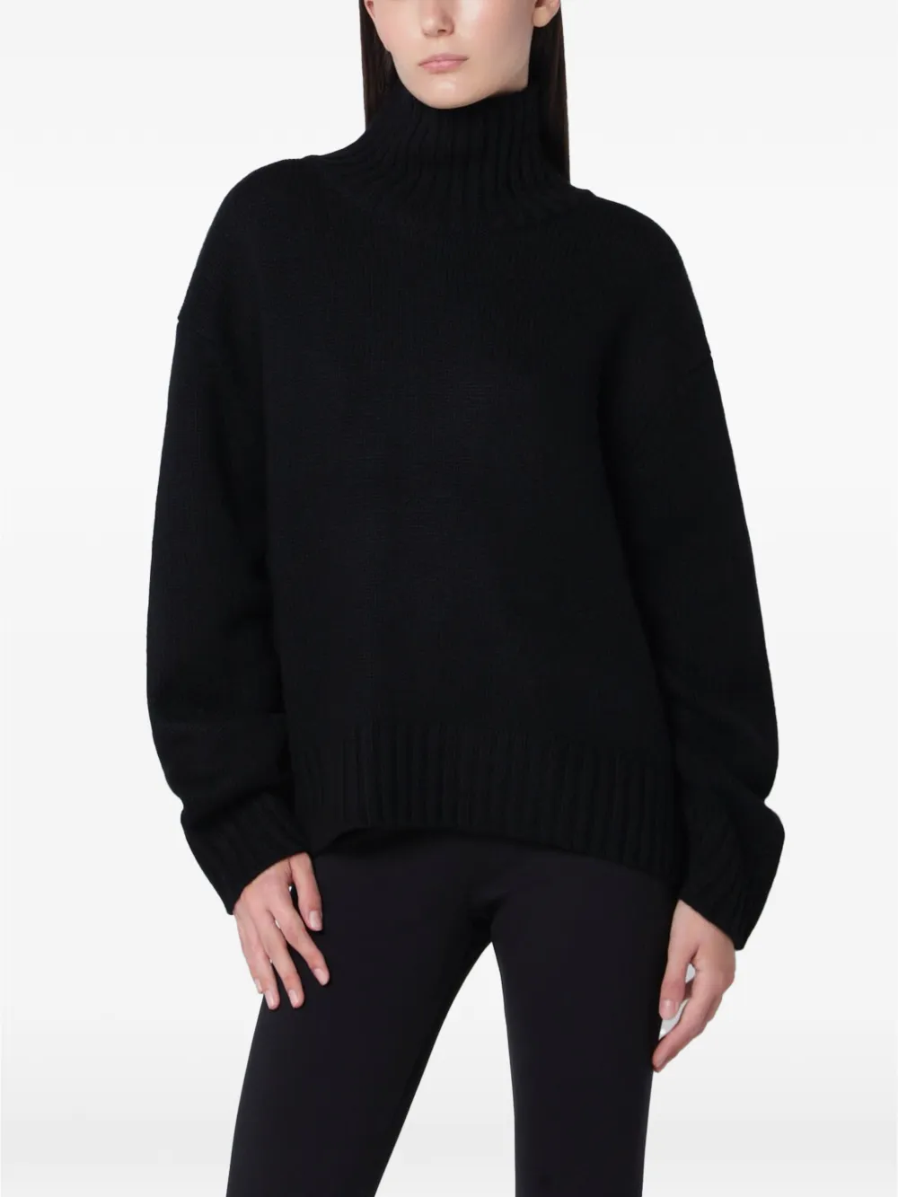 Almada Label Nola turtleneck sweater Zwart