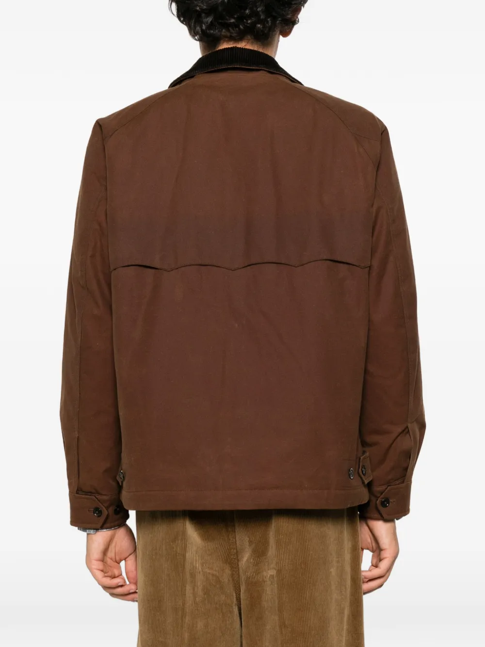 Baracuta corduroy-collar button-up jacket Bruin