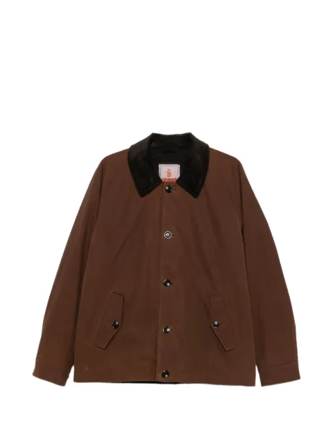Baracuta corduroy-collar button-up jacket