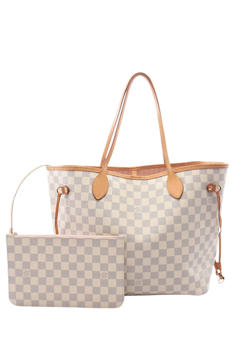 Louis Vuitton Pre-Owned 2021-2026 Damier Azur Neverfull MM tote bag - Bianco