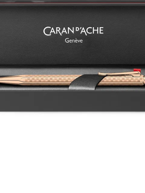 Caran d'Ache check-engraved ballpoint pen