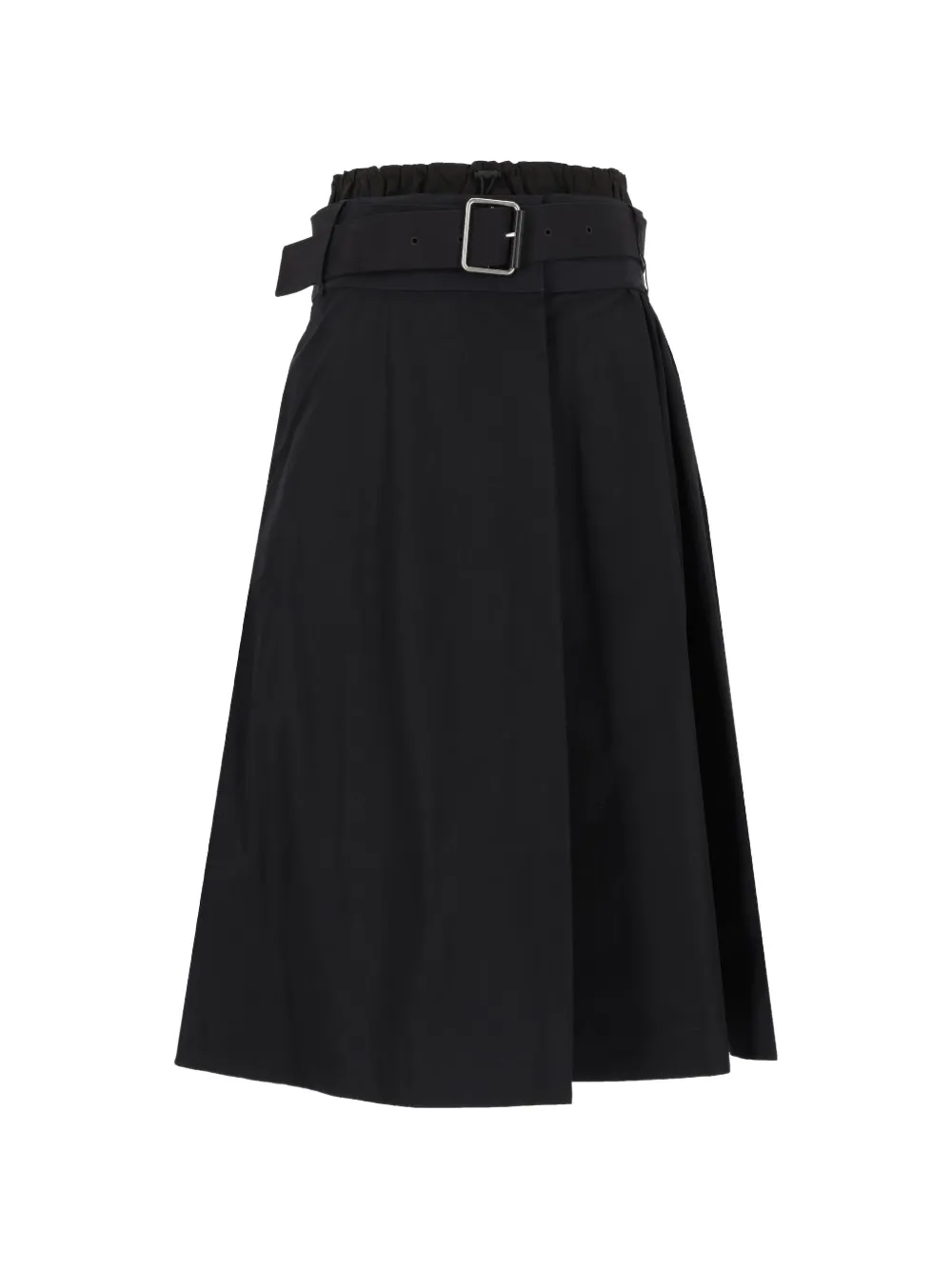 LOEWE skirt in technical cotton shell Zwart