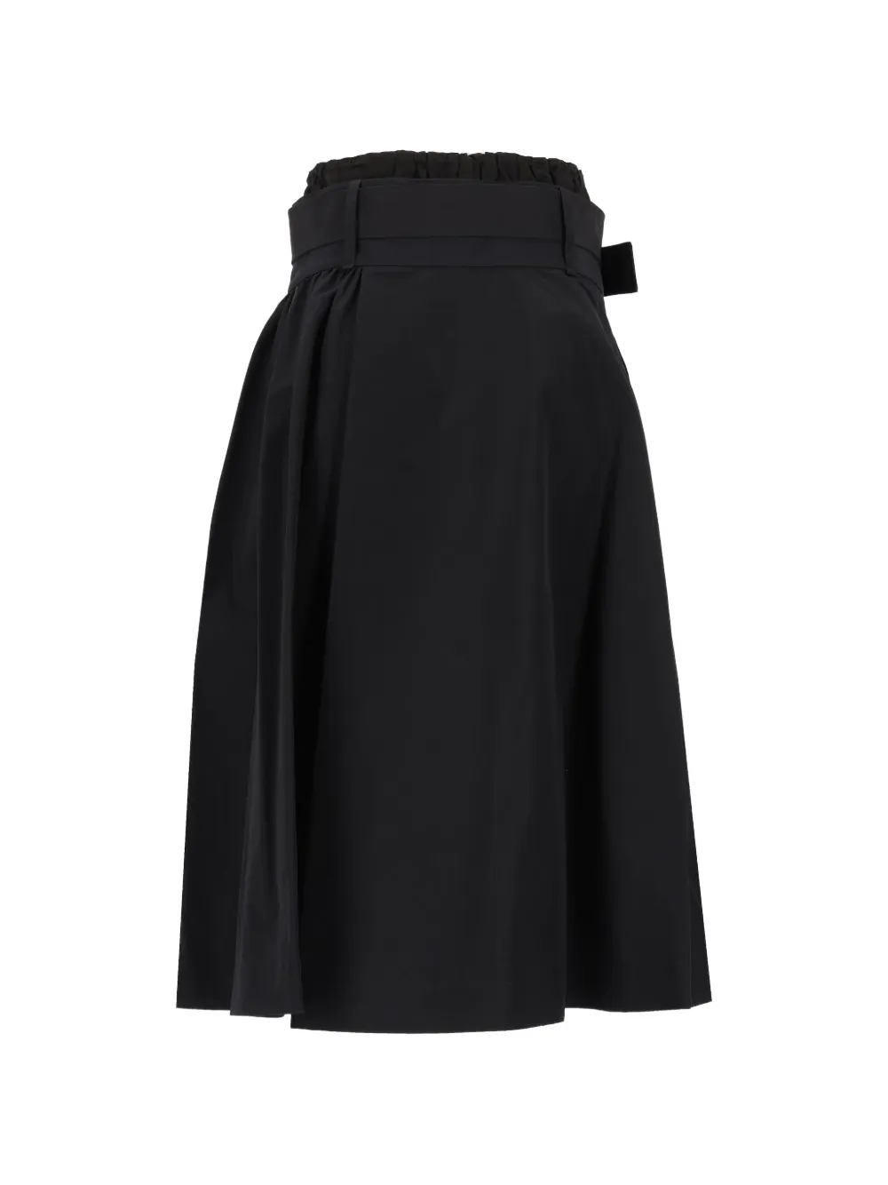 LOEWE skirt in technical cotton shell Zwart