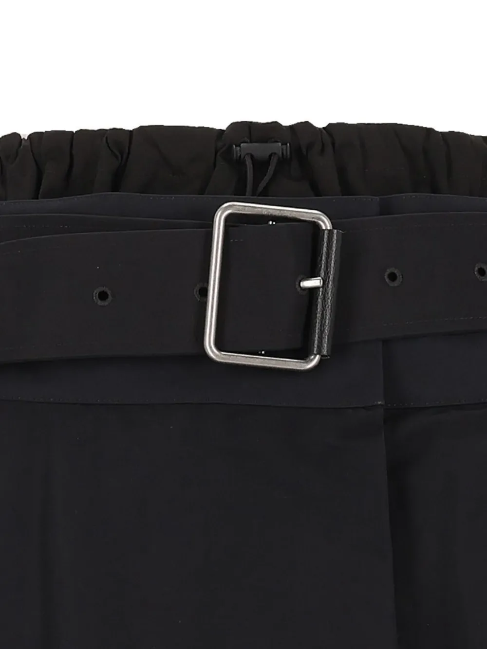 LOEWE skirt in technical cotton shell Zwart