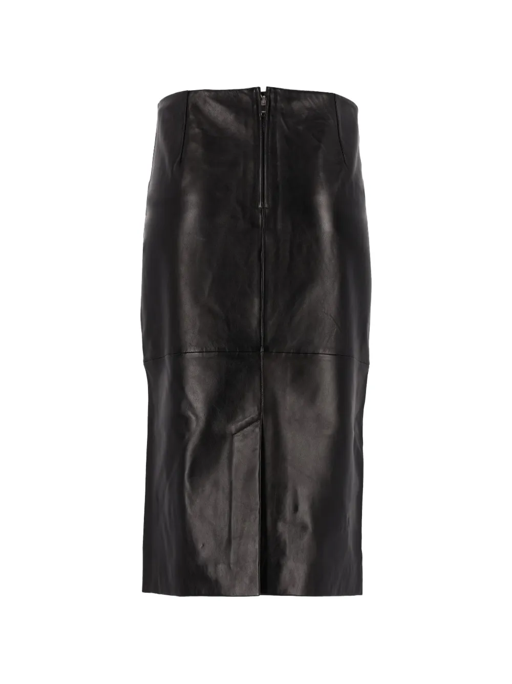 ISABEL MARANT Tuline-GD leather skirt Zwart