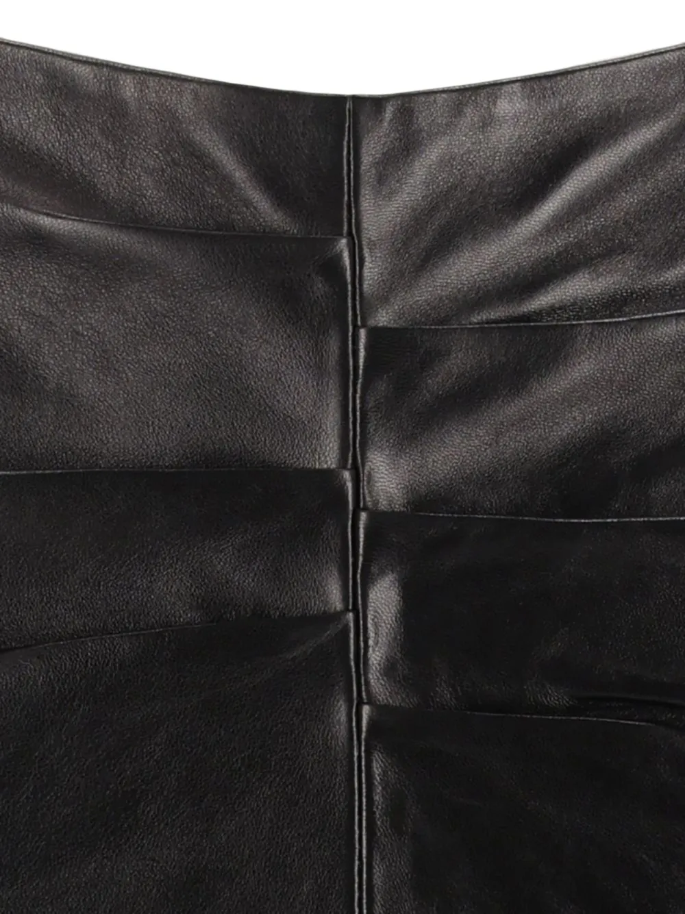 ISABEL MARANT Tuline-GD leather skirt Zwart