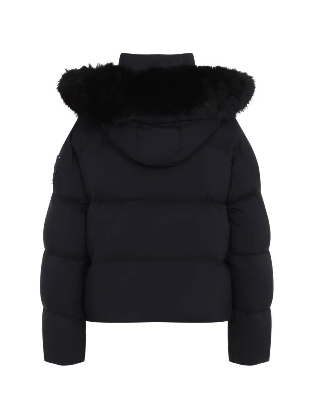 Moose Knuckles Everest fur-trim hooded puffer jacket Zwart