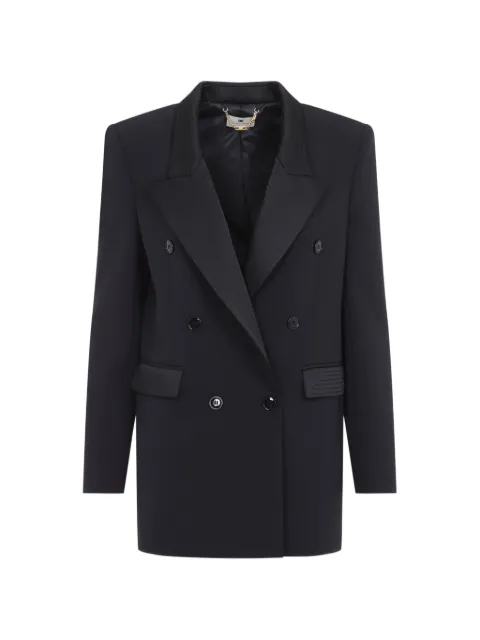 Elisabetta Franchi jacket in double-layer crêpe-and-satin fabrics
